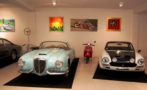 Museo Mogam - Lancia Aurelia B 24 Spyder 1955 e Fiat 124 Abarth Rally 1976 esposte al Mogam