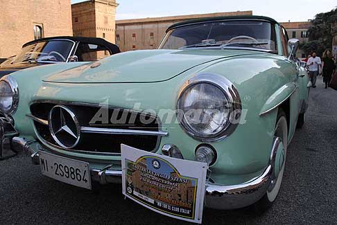 La Ferrara degli Etensi - Mercedes-Benz 190 SL driver Lupo Savino a Ferrara