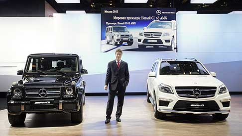 Mercedes - Mercedes-Benz GL 63 AMG anteprima mondiale al salone di Mosca fuoristra