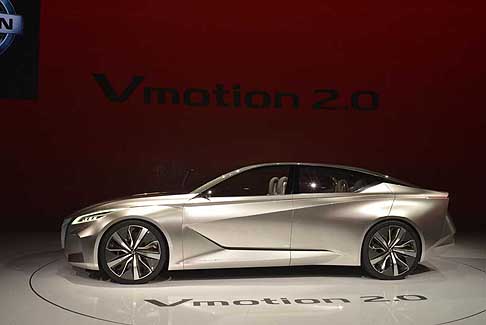 Nissan - Nissan Vmotion 2.0 concept fiancata laterale