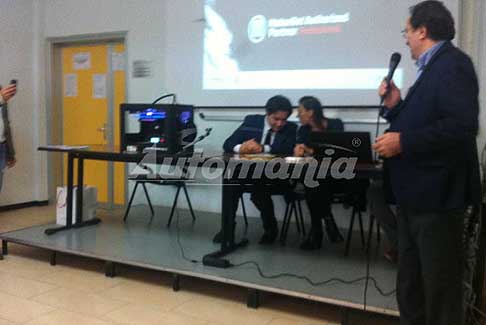 Conferenza Stampante 3D Isit Cento (Fe) - Preside Ing. Andra Sardelli dellIsit Bassi Gurgatti di Cento (Ferrara)