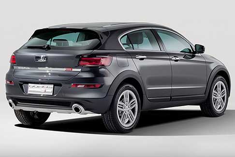 Qoros - Qoros Cross Hybrid Concept profilo posteriore al Salone di Ginevra 2013