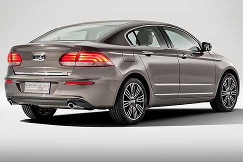 Qoros - Qoros GQ3 profilo posteriore al Ginevra Motor Show 2013
