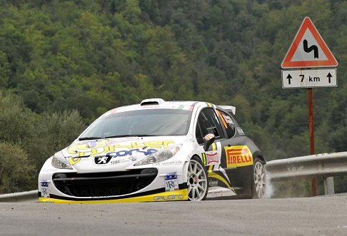 Peugeot racing - Rally IRC Sanremo 2012 con la Peugeot Racing car foto Max Bianchi