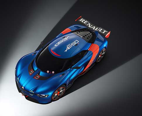 Renault - Renault Alpine A110-50 concept da pista di colore Alpine Blue