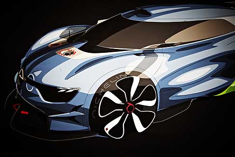 Renault - Renault Alpine A110-50 concept car design - Genesis of the concept car. Sketch in the styling workshops at the Technocentre