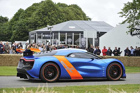 Renault - Renault Alpine A110-50 laterale al Goodwood Festival of Speed 2012