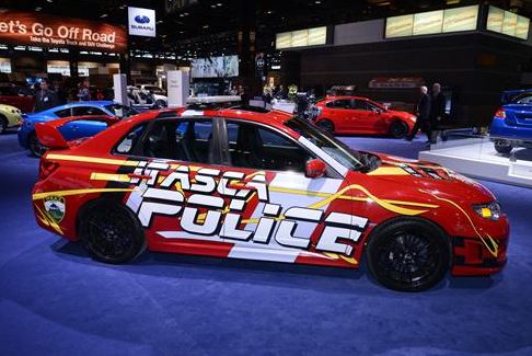 Subaru - Subaru WRX show car at the Chicago Auto Show 2014