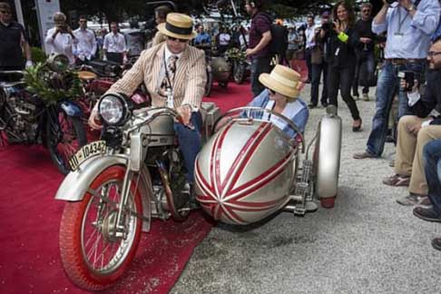 Moto Storiche - Trofeo BMW Group assegnato alla sidecar Opel Motoclub Supersport al Concorso dEleganza Villa dEste 2014