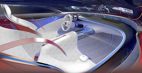Mercedes-Benz - Vision Mercedes-Maybach 6 interni futuristici