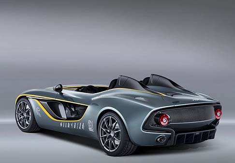 Aston Martin - La CC100, acronimo di Concept Car del Centesimo anno Aston Martin,  in continuit stilistica con il modello DBR1 del 1959, pur rivisto in chiave moderna. 