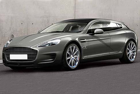Aston Martin -  Commissionata da un collezionista di Aston Martin, la Rapide Bertone  una lussuosa shooting brake, che adotta la meccanica del modello dorigine, unendo un corpo vettura muscoloso alla funzionalit del portellone posteriore.