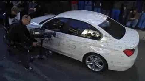 BMW - BMW Serie 3 autografata dai dipendenti BMW e autorit presenti