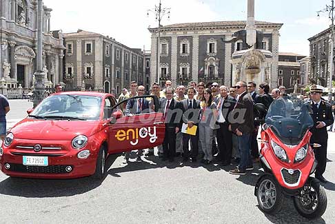 Enjoy - Car Sharing Enjoy con 170 auto e 30 motocicli in condivisione a Catania