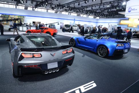 Chevrolet - Corvette Z06 convertible supercar allo stand Chevrolet al New York Auto Show 2014