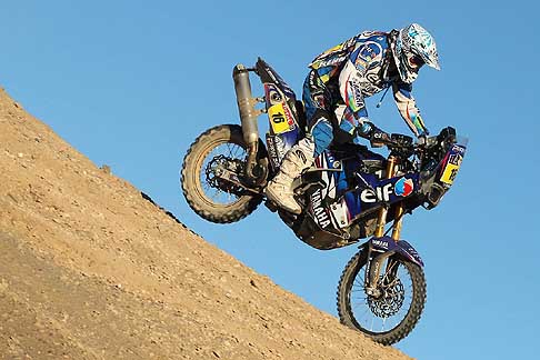 Yamaha - Dakar 2012 -10 stage che collega Iquique Arica con la moto Yamaha 450 YZF Rally del biker francese Olivier Pain 