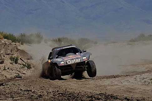 Dakar 2013 - Dakar 2013 300 il driver Al Attiyah Nasser e co-driver Cruz Lucas su vicolo Buggy Red Bull