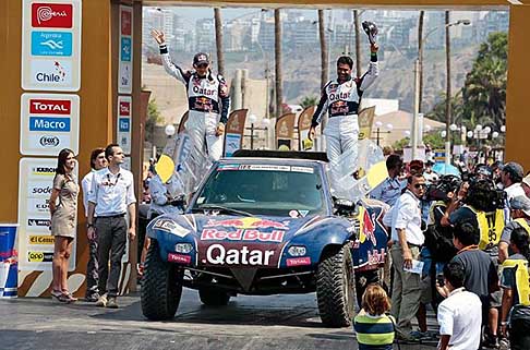 Dakar 2013 - Dakar 2013 I stage la partenza del Buggy di Al-Attiyah-Nasser e del navigatore Cruz Lucas