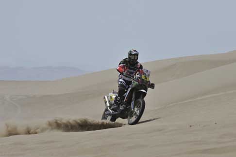 Dakar 2013 - Dakar 2013 Joan Barredo Bort su moto cross Husqvarna TE449RR vincitore della tappa di Pisco
