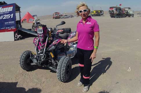 V tappa Dakar - Dakar 2013 - driver Camelia Liparoti con la sua Yamaha YSM 700R SE
