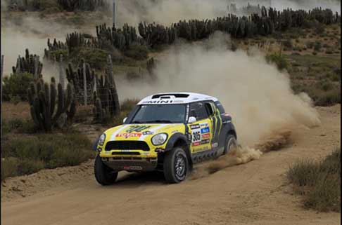 Dakar 2013 - Dakar 2013 la Mini di Nanni Roma che vince il 14 stage