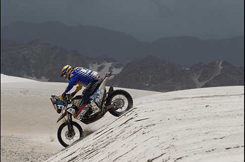 Dakar 2013 - Dakar 2013 11 stage La Rioja - Fiambal biker Gustavo Malave moto Yamaha VR450
