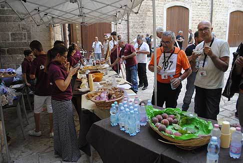 5^ tappa Acquaviva delle Fonti - Degustazione prodotti tipici pugliesi per i partecipanti, nellatrio comunale di Acquaviva