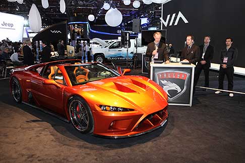 Falcon - Supercar Falcon F7 della Mach7 Motorsports al Detroit Auto Show 2012