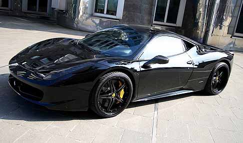 Ferrari - Ferrari 458 Black Carbon Edition fiancata supercar