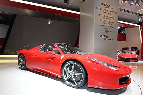 Ferrari - Ferrari 458 Spider in anteprima al Motor Show di Francoforte