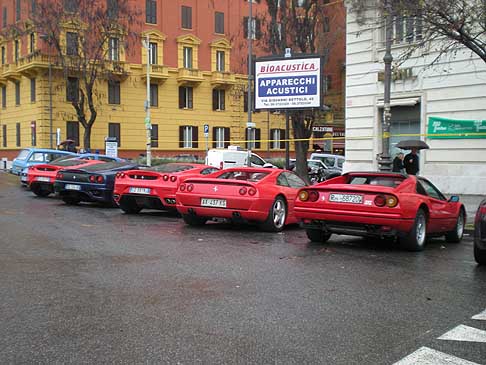 Telethon - Raduno Ferrari di frante alla Banca BNL di Roma