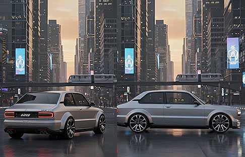 Fiat - Fiat 128 rendering finacata e retrotreno vettura in chiave moderna ideata da Scalera Domenico. Scopri la nuova Fiat 128 Concept come potrebbe errere 