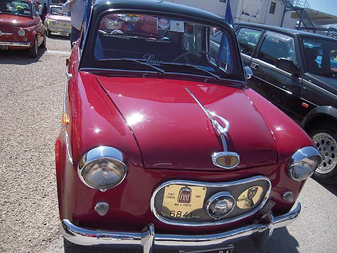 Fiat - Unaltra rarit, una Fiat 600 Canta del 1955, Berlina unico modello di auto storica circolante di 20 esemplari prodotti dalla Carrozzeria Canta di Torino