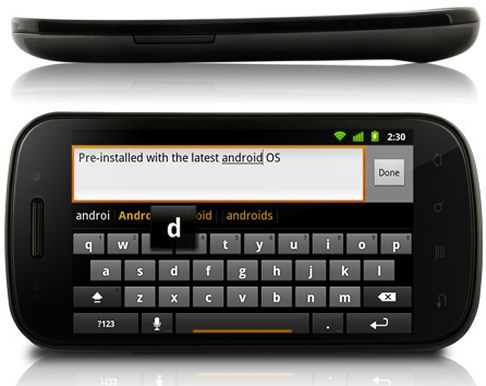 Samsung - Google Nexus S spessore