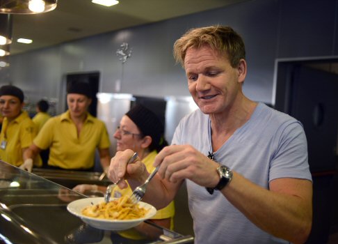 Ferrari - Ramsay  rimasto affascinato dai luoghi di lavoro e dall'ambiente Ferrari.