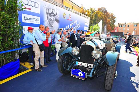 Auto storica - La prima vettura storica a partire da Mantova per il Gran Premio Nuvolari 2012 con Bentley 3 litre Speed Modell del 1923