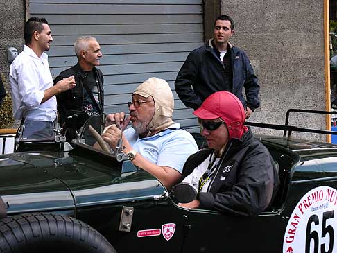 Jaguar - Duo tedesco con il driver Pielorz e il navigatore Kosma al Gran Premio Nuvolari 2012 tappa di Bologna