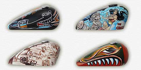 Harley Davidson - Personalizzarioni del serbatorio Harley Davidson per il concorso Art of custom 2012