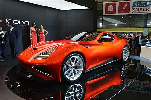 Icona - Dopo le prime anticipazioni circolate recentemente il web, � giunto il tempo di conoscere da vicino la nuova hypercar Icona Vulcano, svelata in occasione del Salone di Shanghai.