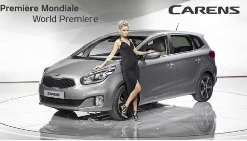 Kia - I riflettori sono sicuramente puntati su quella che rappresenta la novit assoluta dello stand, cio la nuova generazione della Carens.