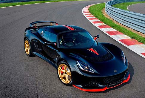 Lotus - Limited edition ispirata al mondo della Formula Uno, la supercar esclusiva Lotus Exige LF1 riceve tutta l’adrenalina pura che il team Lotus mette in campo durante le gare. 