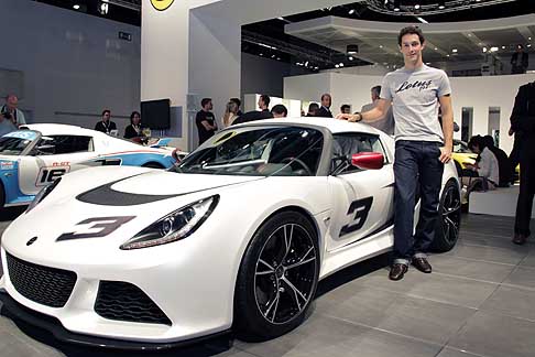 Lotus - Anteprima mondiale Lotus Exige S racing allIAA 2011 con Bruno Senna Pilota di Formula 1