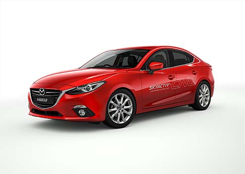 Mazda  - Lo stand dedicato al marchio Mazda mostrer tutte le possibili versioni della nuova 3, proposta come auto multi-solution, in grado di rispondere alle pi varie richieste della clientela, anche per quanto riguarda lofferta di carburanti alternativi. 