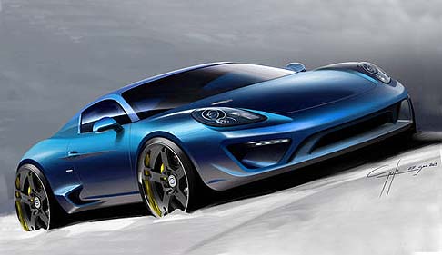 STUDIOTORINO - Derivata dalla tedesca Porsche Cayman, la vettura si ispira nella denominazione ad uno dei pi� suggestivi passi alpini del Piemonte posto ad un'altitudine di 2083 m.