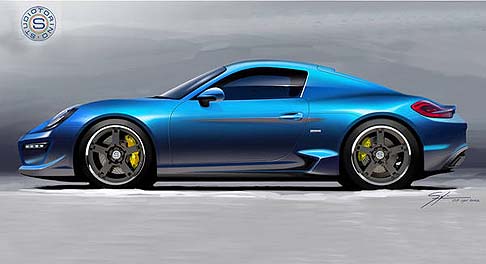 STUDIOTORINO - L'idea di realizzare una nuova coup� fuoriserie nasce dall'esigenza di dare continuit� ai modelli RK, prodotti fino al 2008, avendo come punto di partenza la Cayman S type 981.