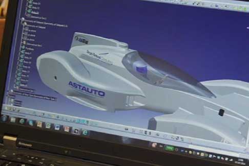 Race car futuristica - Monoposto del futuro progettato dal design Sergio Rinland
