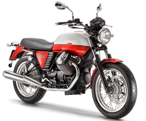 Moto Guzzi - Moto Guzzi V7 Racer che richiama le Moto Guzzi da corsa del passato