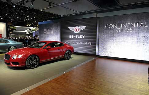 Bentley - The New Bentley Continental GT V8 Reveal World Premiere al salone di Detroit