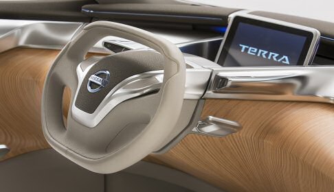 Nissan - Nissan TeRRA porpone una propulsione elettrica 4x4 a celle a combustibile verosimile, nonostante il suo debutto sia in veste di show car.