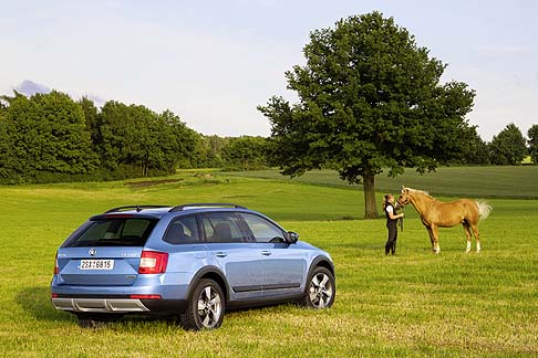 Skoda - Nella versione benzina, la Octavia Scout viene proposta con il motore 1.8 TSI/180 CV (132 kW) e cambio automatico DSG a 6 rapporti. 